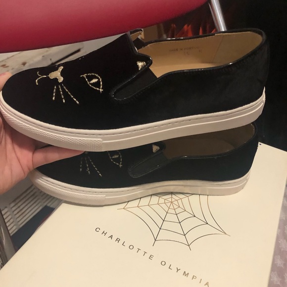 Charlotte Olympia kitty slip-on sneakers - Picture 6 of 6